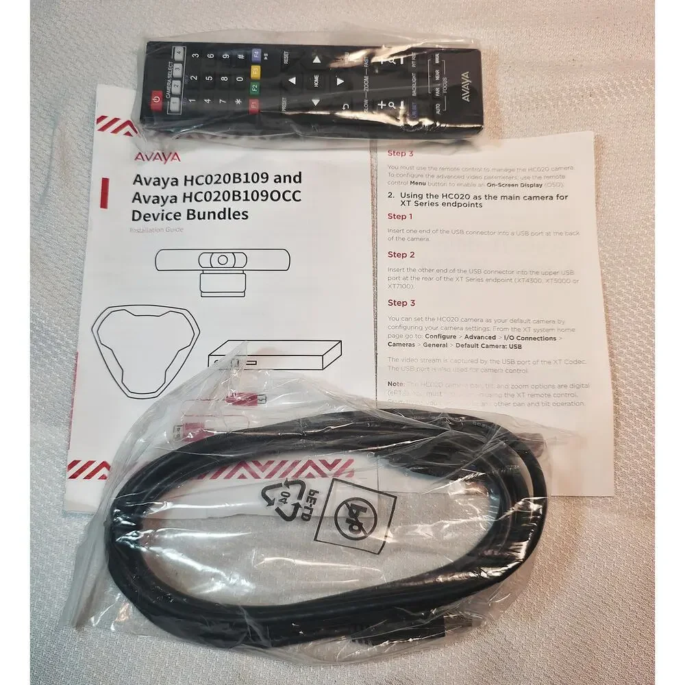 Avaya HC020 Huddle Room Camera | Full HD USB Conference Camera | VCC1-A | Tested